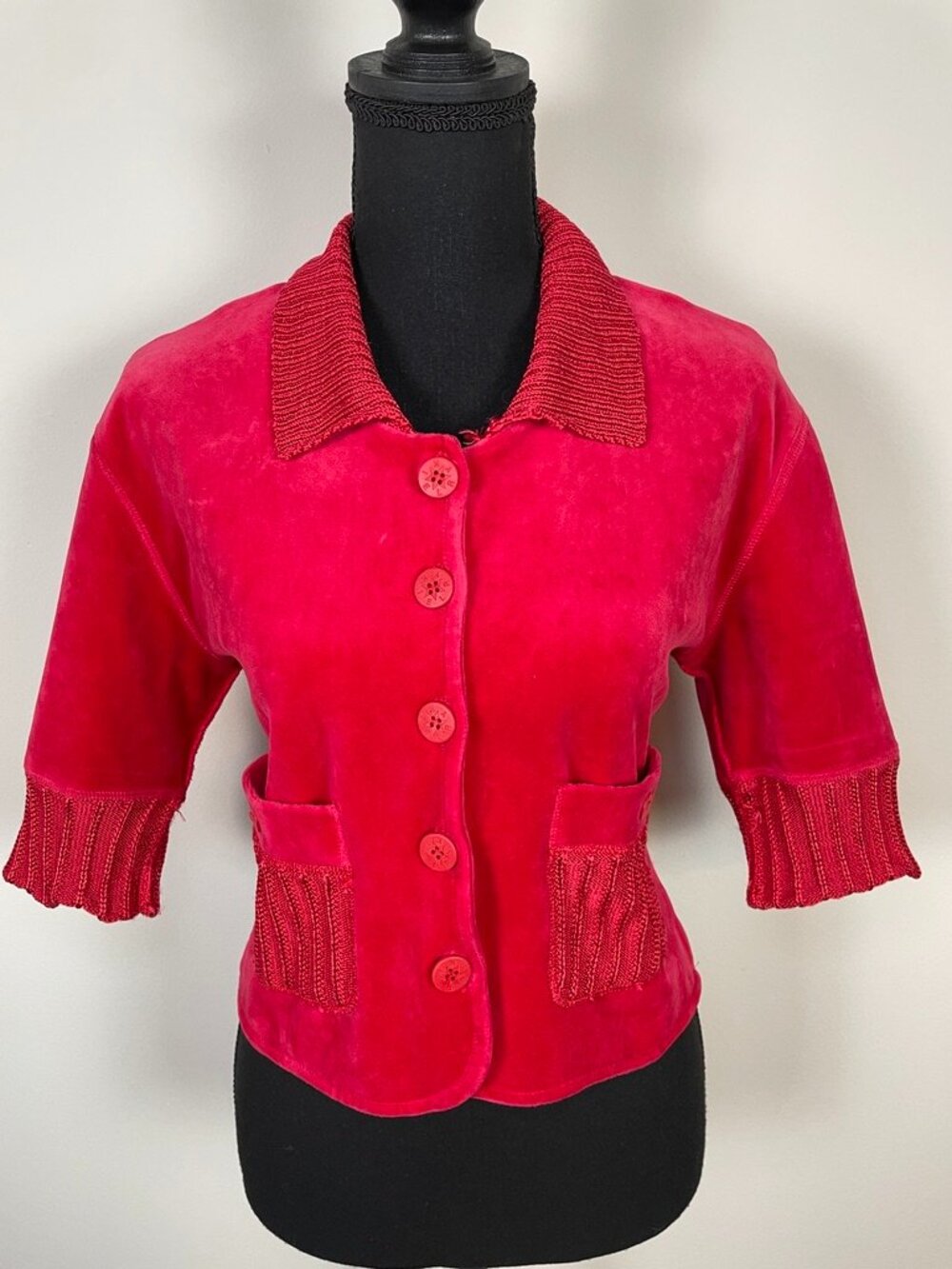 SONIA RYKIEL Paris mixed-texture fitted cardigan